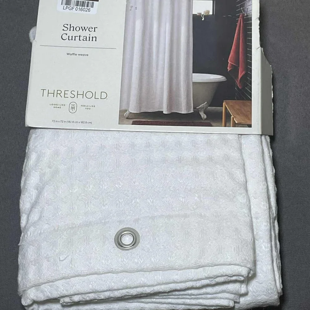 Brand New Waffle Weave Shower Curtain - Threshold, 72